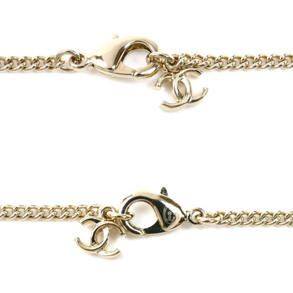CHANEL Gold Logo Necklace - Picture 4 of 5